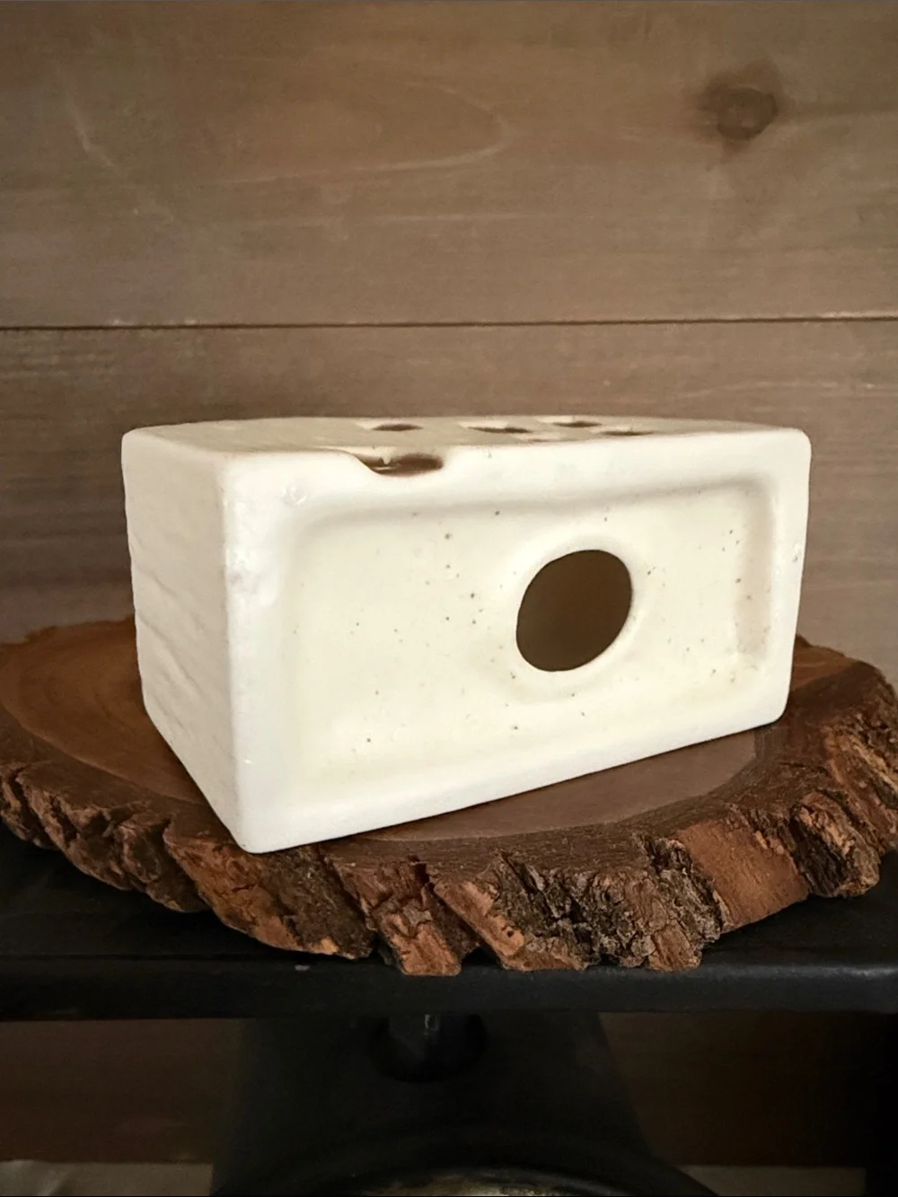 Small Stoneware House Figurine